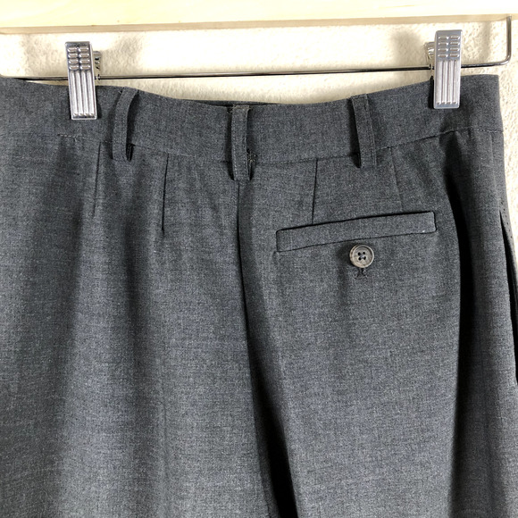 Lands End Pants Gray Wool Blend Trouser Timeless Staple Basic Womens 6 Petite - Picture 6 of 16